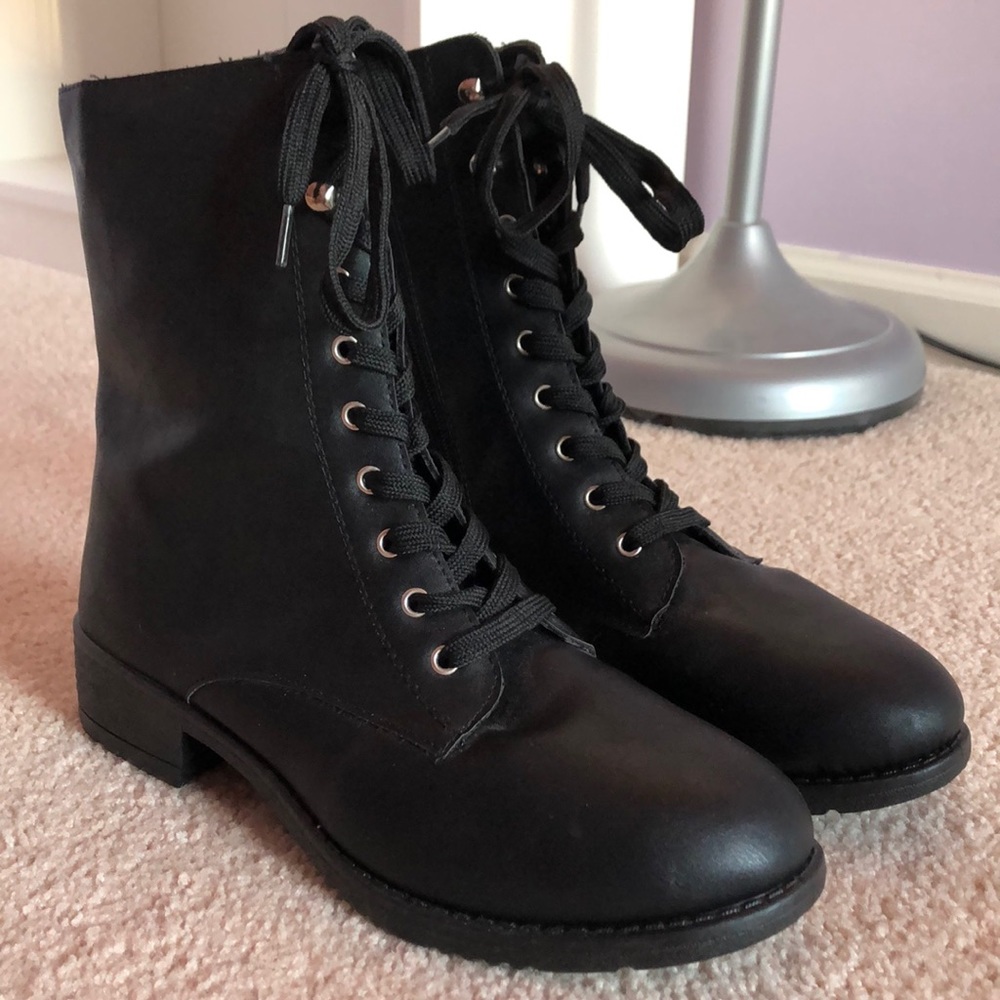 Black Combat Boots